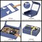 13.8" Large Blue Gift Box with Window and Magnetic Lid – Luxury Collapsible Bridesmaid Proposal Box – Decorative Apparel & Wine Gift Box for Weddings, Birthdays, and Christmas (Includes Ribbon & Card)